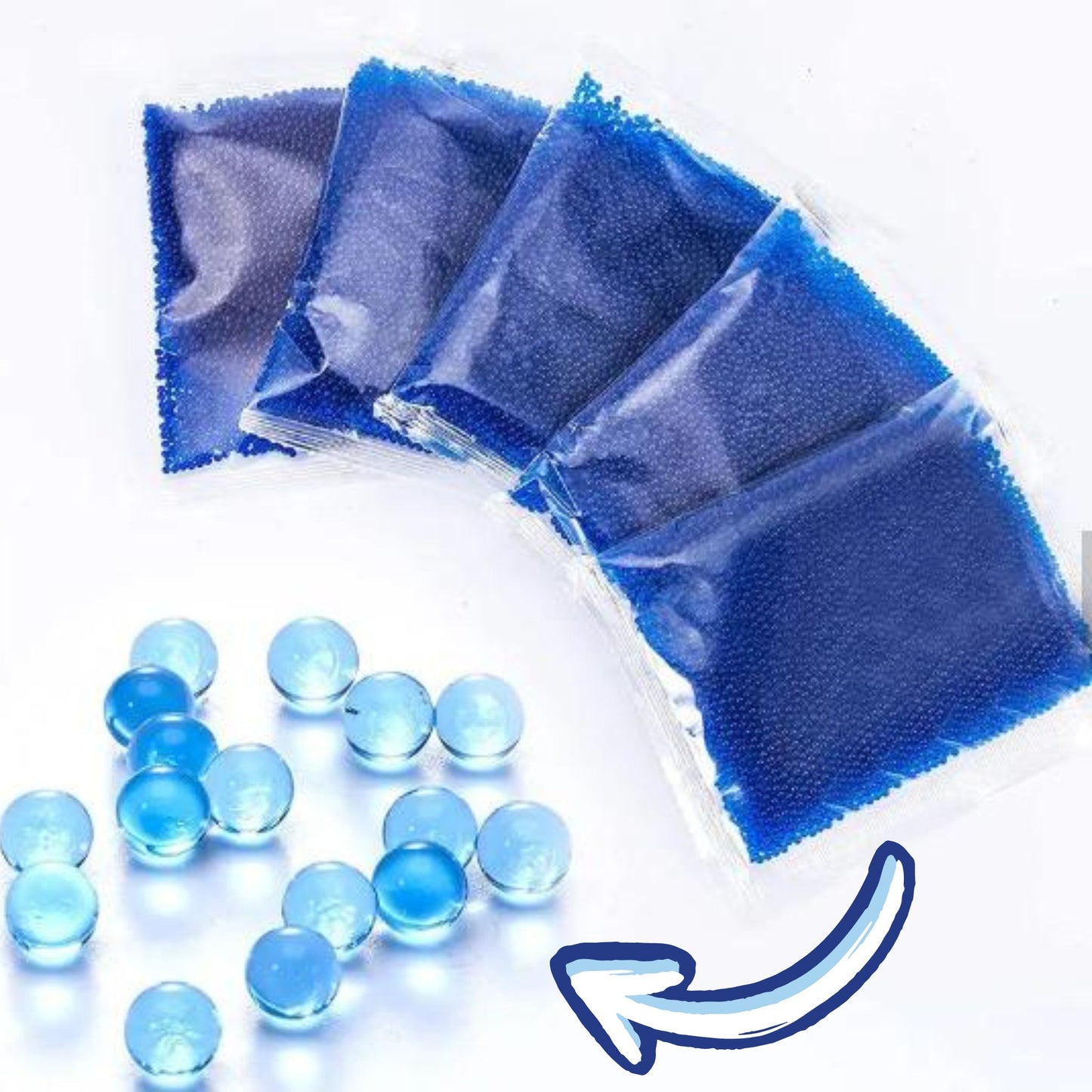 Wassergelkugeln (7-8 mm) - Blau (ab 10.000 Stück)
