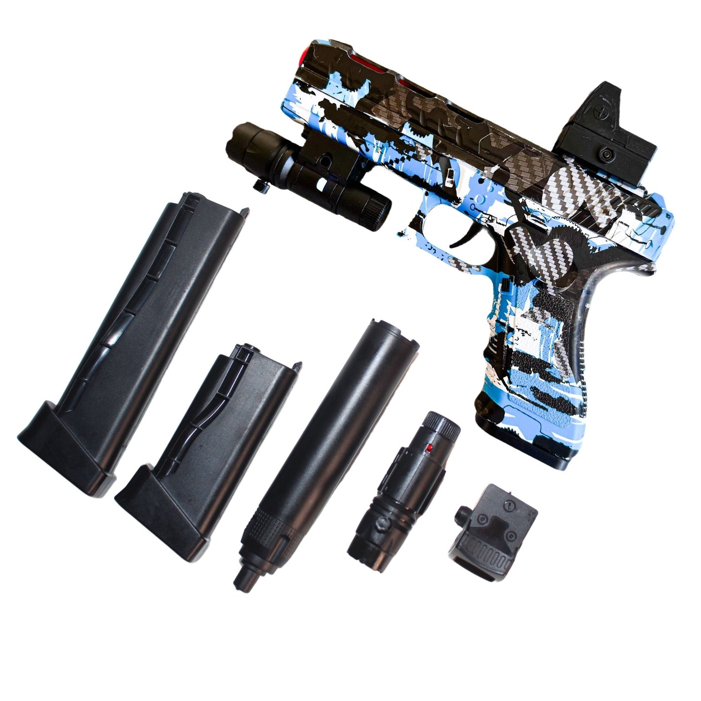 Glock BLAUE Wassergelballpistole