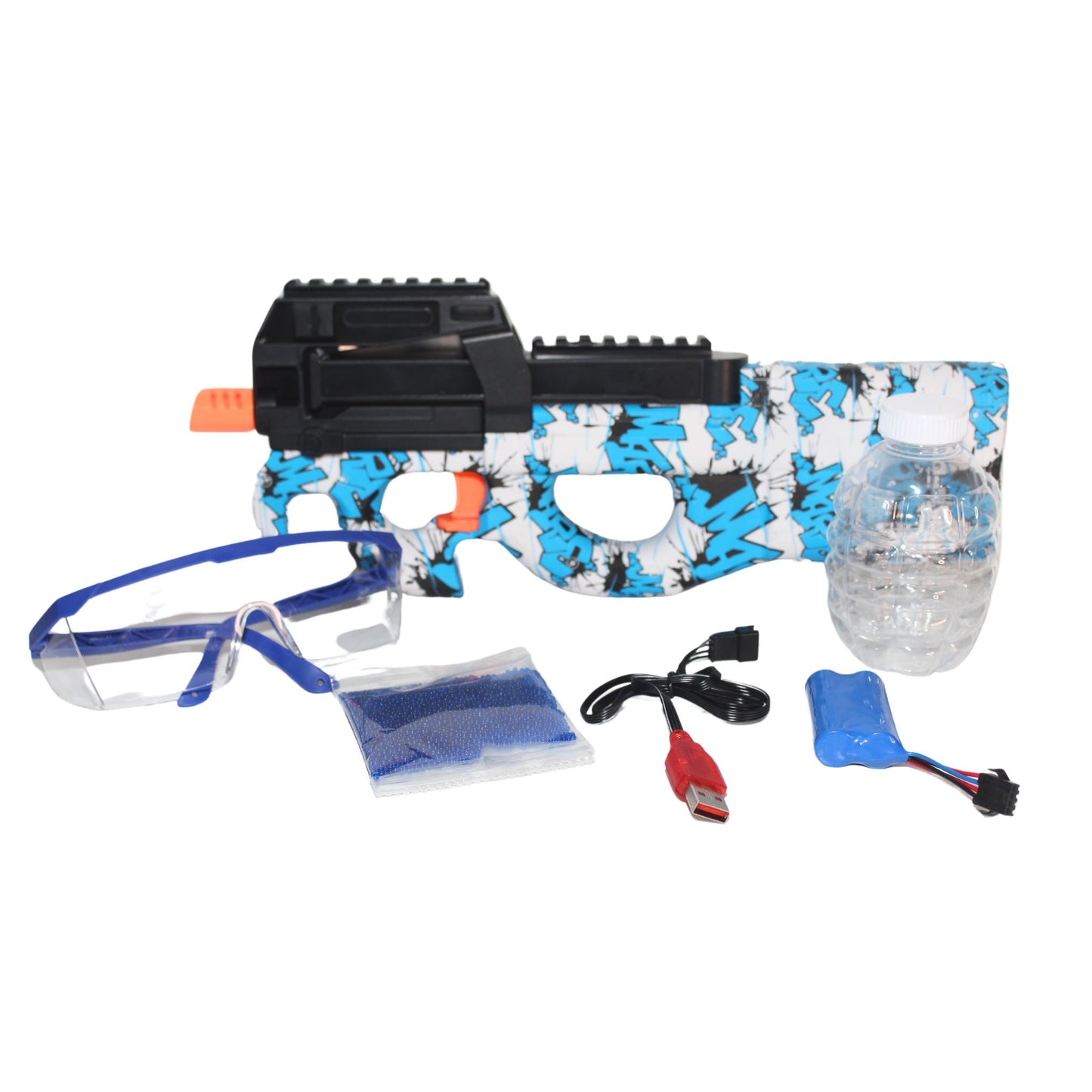 P90 Mini für Wassergelbälle blau