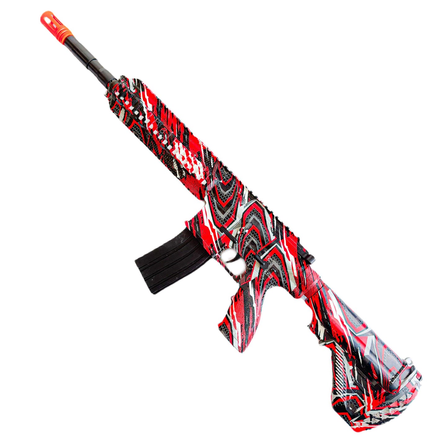 M416 ČERVENÁ pistole na vodní gelové kuličky