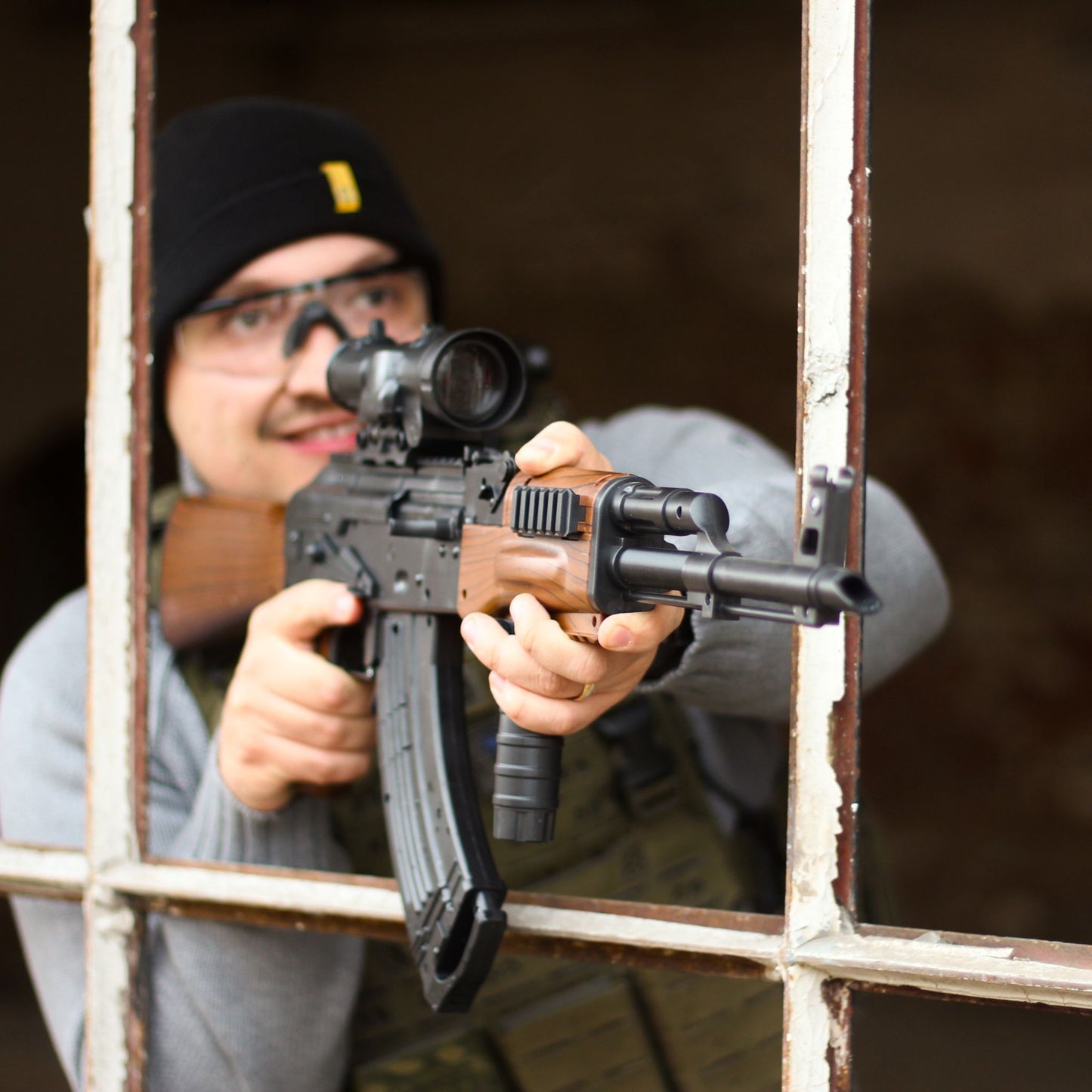 AK47 Imitace Dřeva - Blaster na gelové kuličky