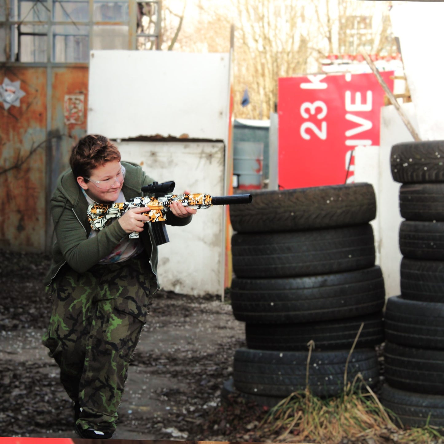 M416 GELBE Wassergel-Ballpistole