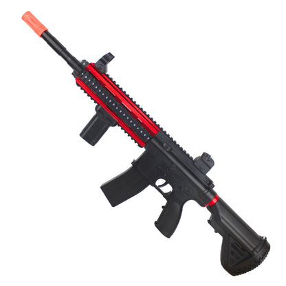 M416 ČERVENO-ČERNÝ Blaster na Gelové Kuličky