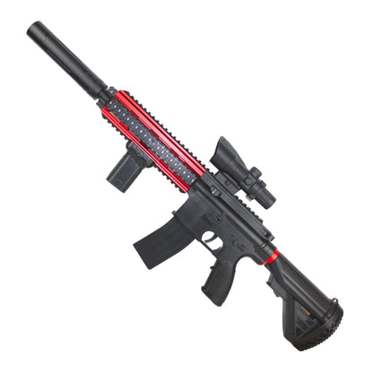 M416 ČERVENO-ČERNÝ Blaster na Gelové Kuličky