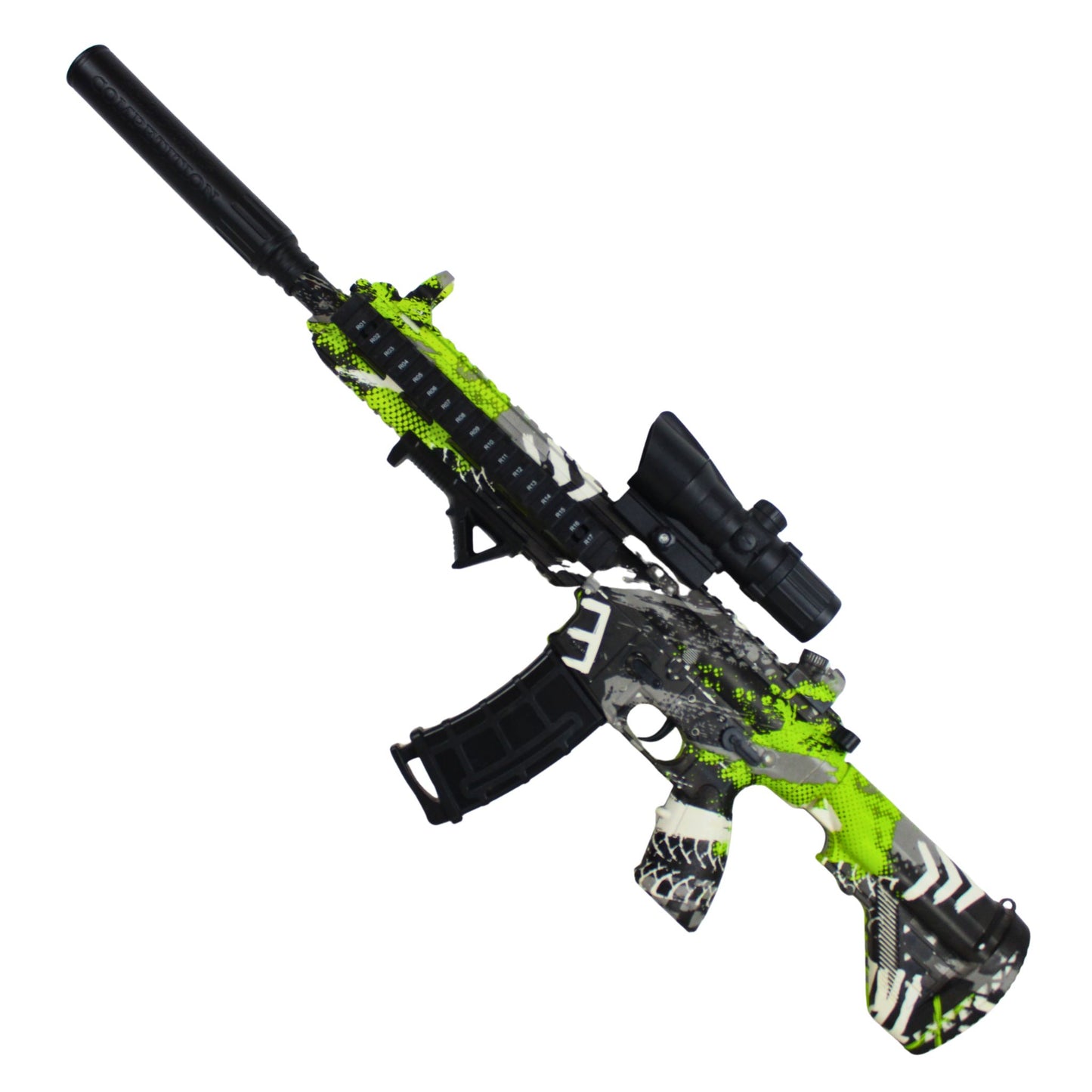 M416 Zelená - MINI Blaster na gelové kuličky