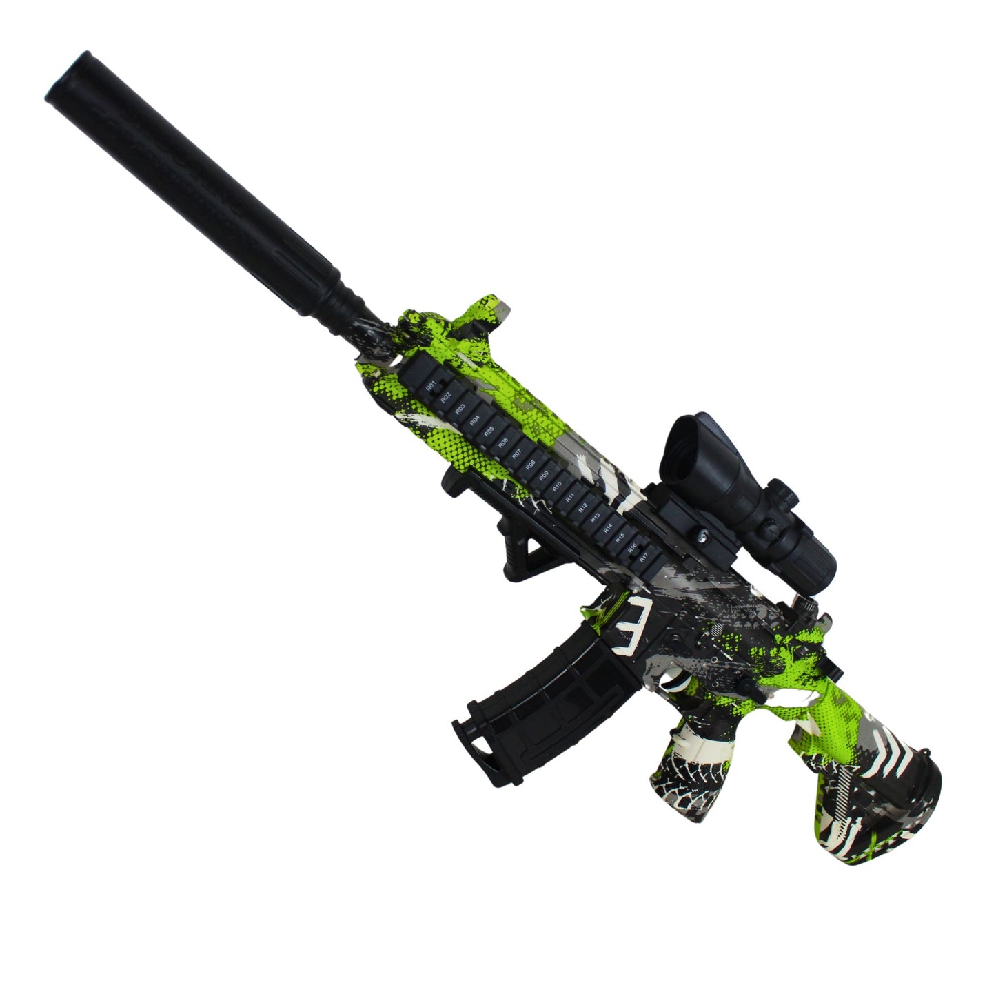 M416 Zelená - MINI Blaster na gelové kuličky