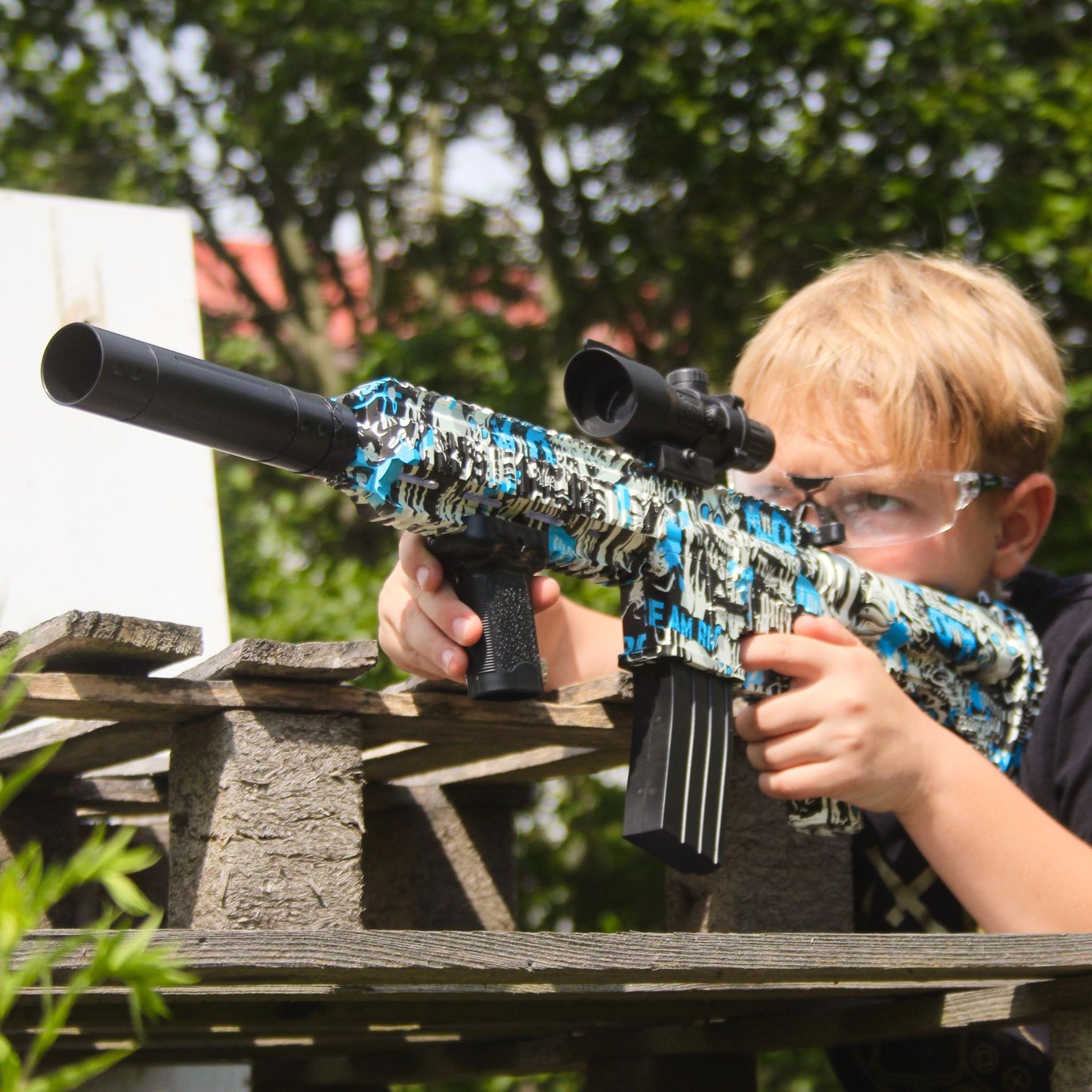 M416 BLAU Wassergel-Ballpistole