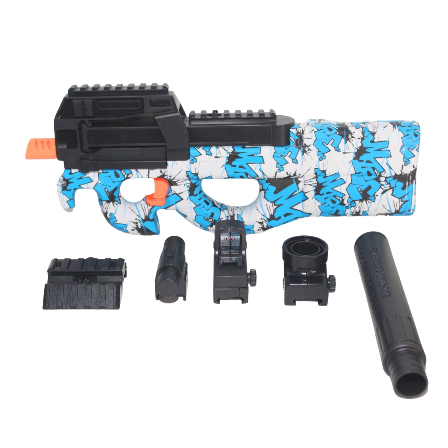 P90 Mini na vodní gelové kuličky modrá