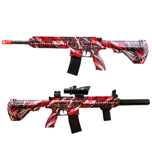 Langer ROTER Blaster für Wassergelkugeln
