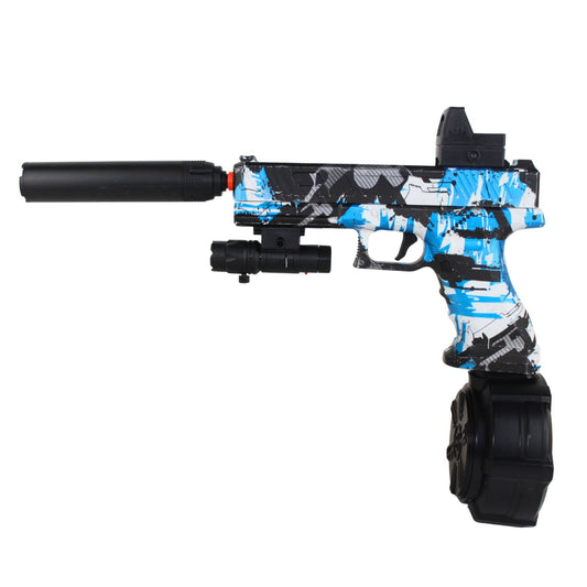 Kurzer BLAUER Blaster für Wassergelkugeln