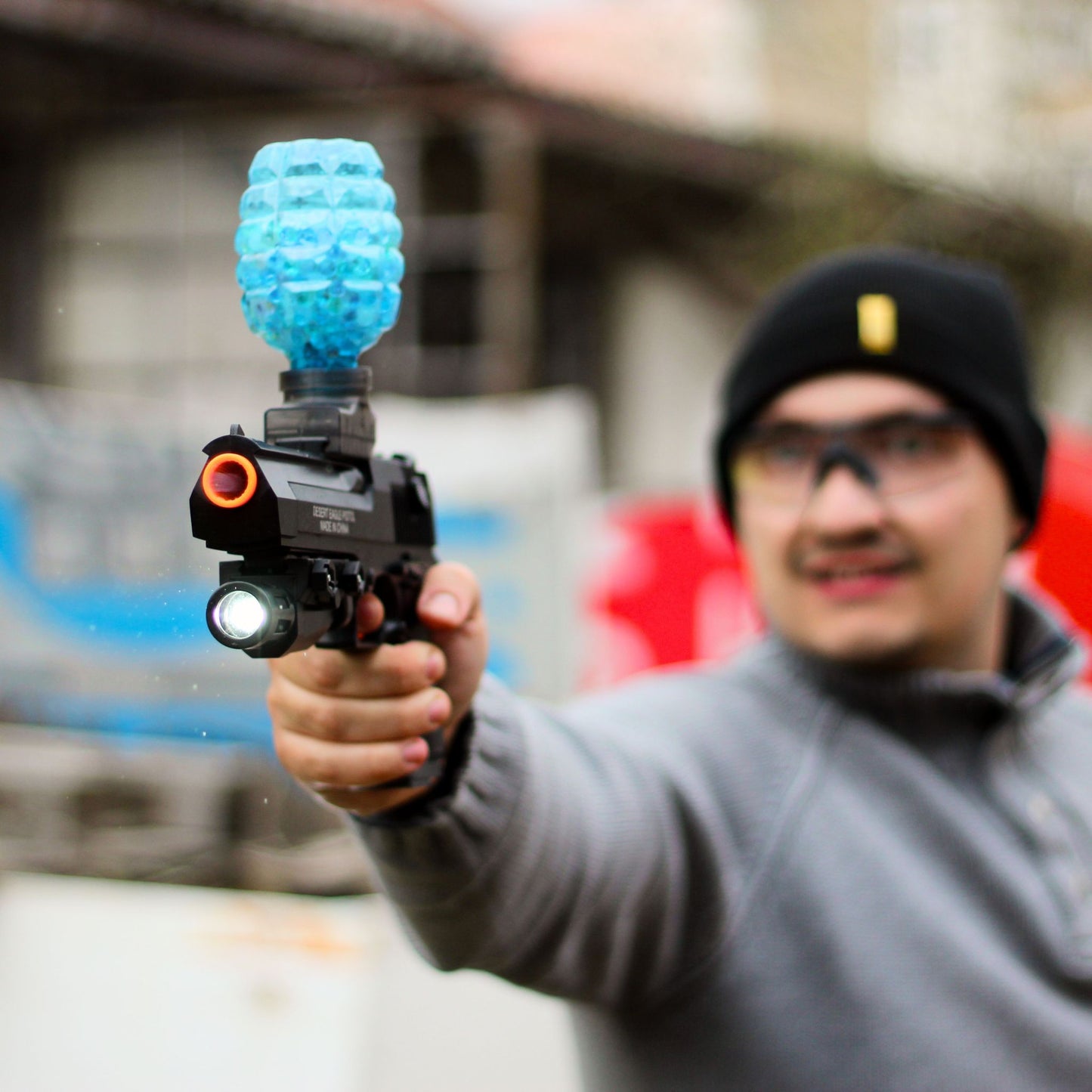 Desert Eagle na gelové kuličky